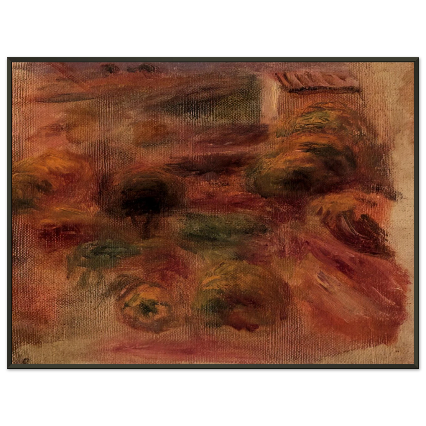 PierreAuguste Renoir  The Artist s Home Framed Art Print  - Aluminum Frame - 40x50 cm / 16x20 inches