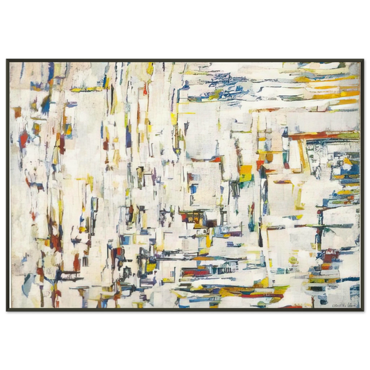 Maria Helena Vieira da Silva  Untitled  1995 Framed Art Print  - Aluminum Frame - 21x29.7 cm / 8x12"