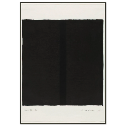 Barnett Newman  Canto IV Framed Art Print  - Aluminum Frame - 21x29.7 cm / 8x12"