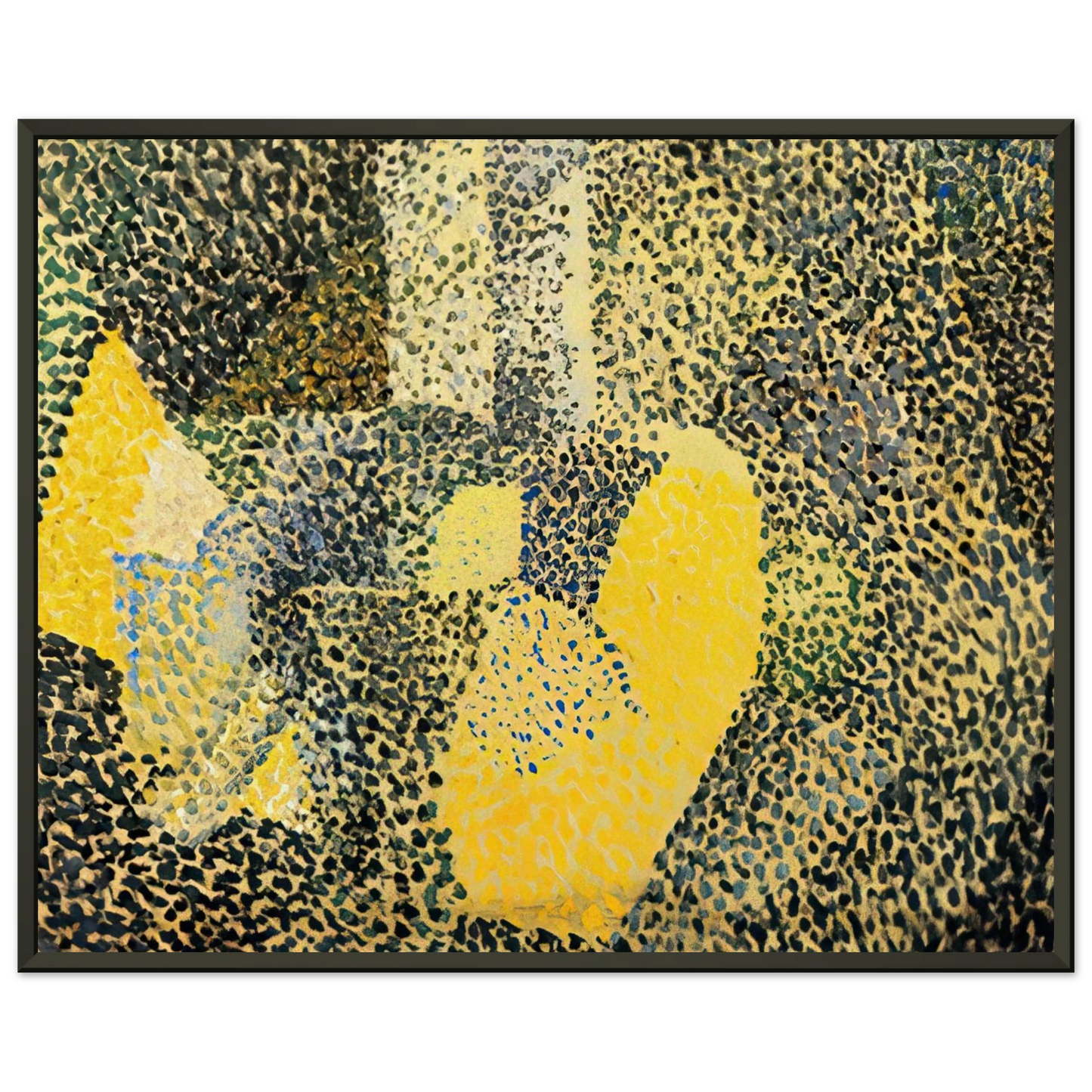 Salvador Dali  MADRID ARCHITECTURE AND POPLARS Framed Art Print  - Aluminum Frame - 40x50 cm / 16x20 inches