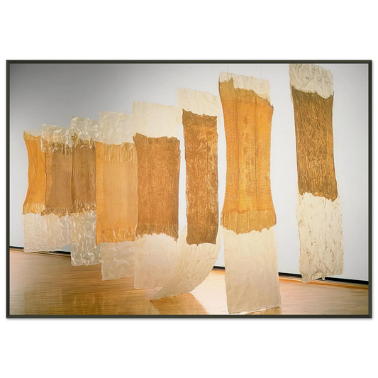 Eva Hesse  CONTINGENT 1968 Framed Art Print  - Aluminum Frame - 21x29.7 cm / 8x12"