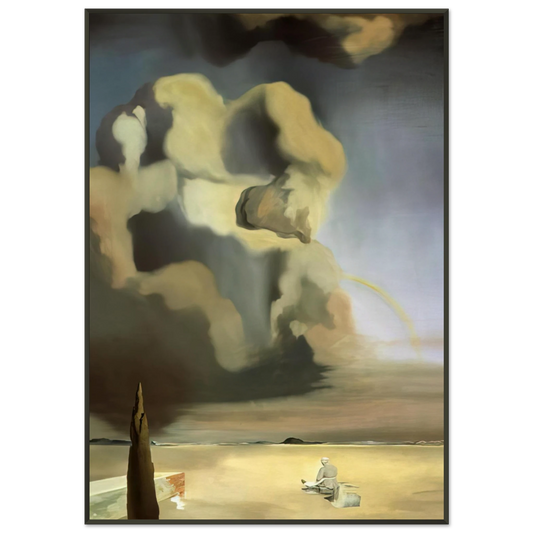 Salvador Dali  THE SPECTRE AND THE PHANTOM Framed Art Print  - Aluminum Frame - 21x29.7 cm / 8x12"