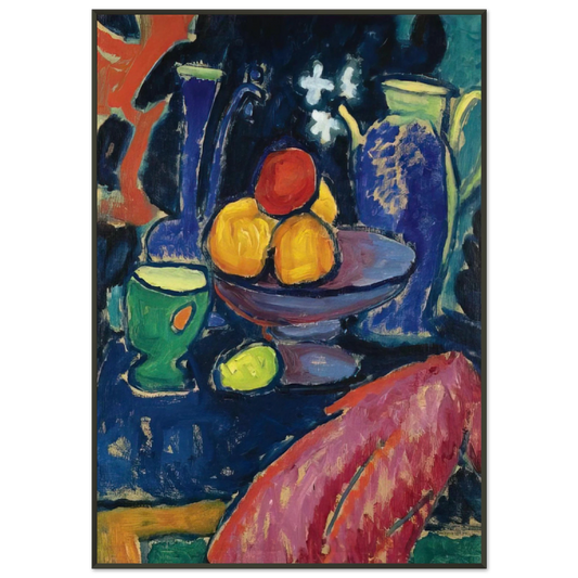 Alexej von Jawlensky  STILL LIFE WITH JUG 1913 Framed Art Print  - Aluminum Frame - 21x29.7 cm / 8x12"