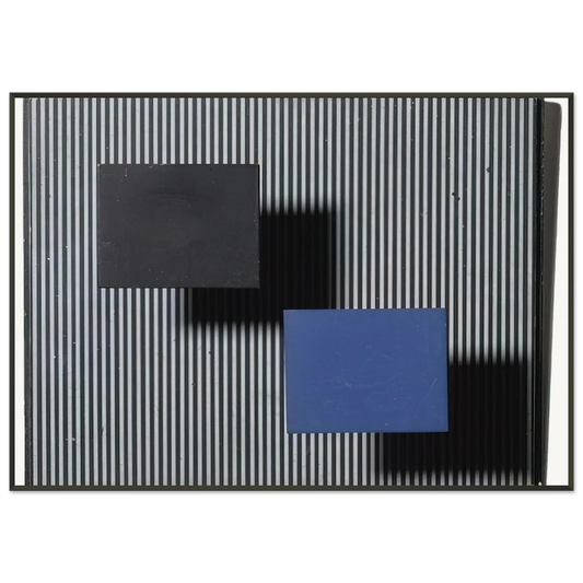 Jesus Rafael Soto  DOS CUADRITOS Framed Art Print  - Aluminum Frame - 21x29.7 cm / 8x12"
