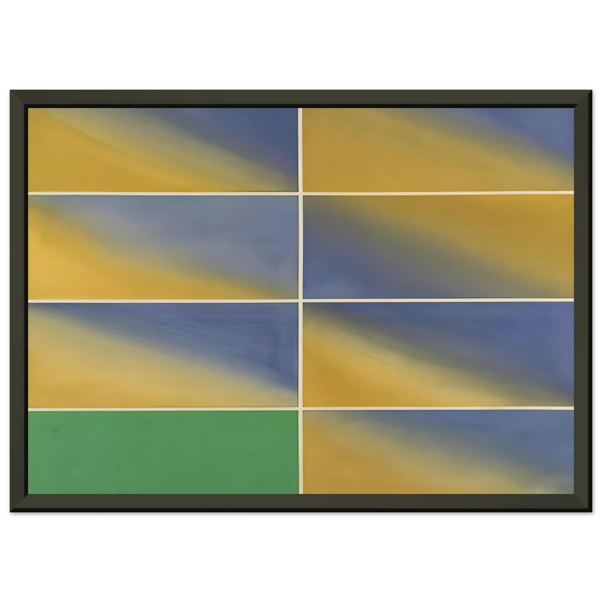 Mark Lancaster  Cambridge Green  1968 Framed Art Print  - Aluminum Frame - 70x100 cm / 28x40 inches