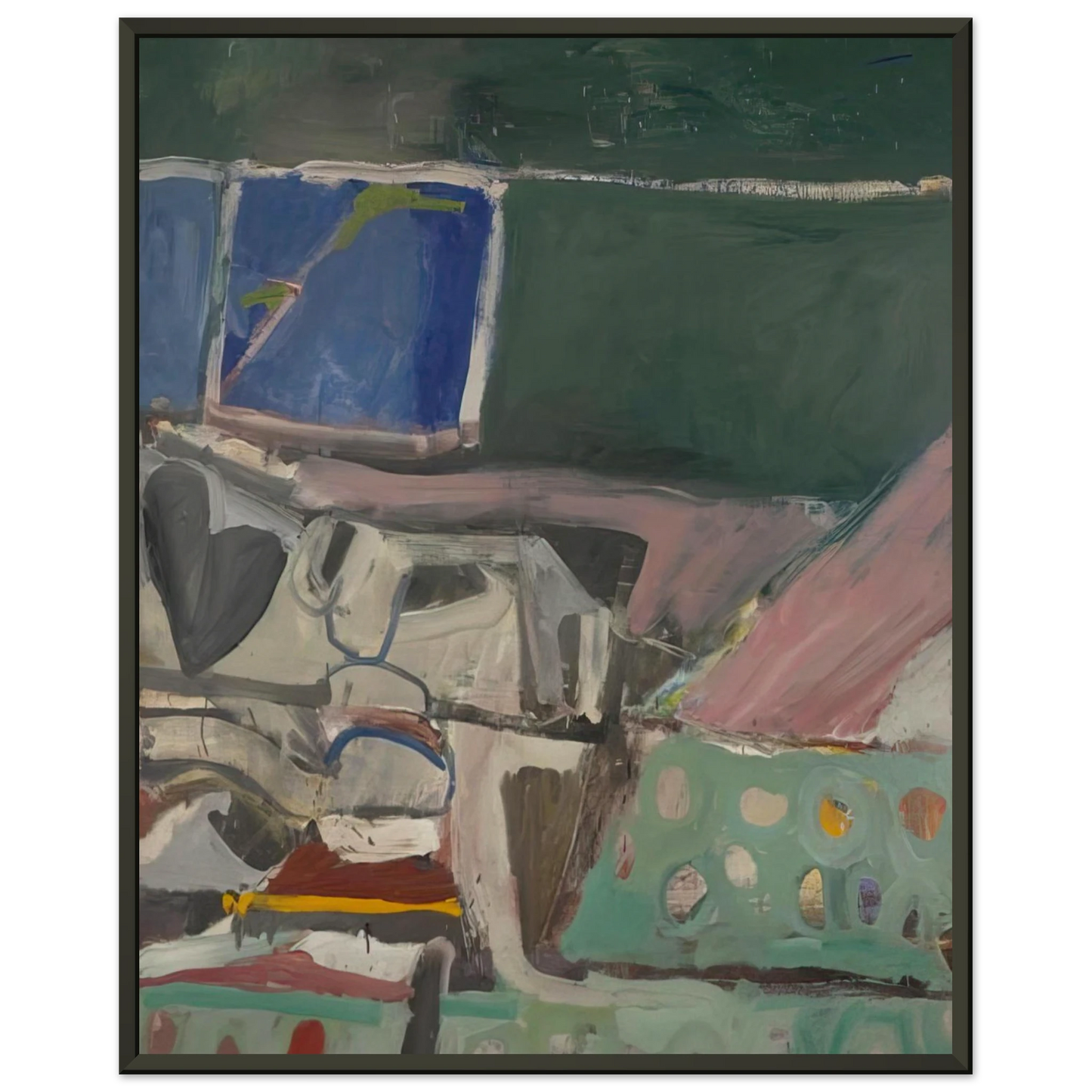 Richard Diebenkorn  Berkeley 58 Framed Art Print  - Aluminum Frame - 40x50 cm / 16x20 inches