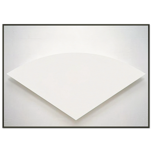 Ellsworth Kelly  White Curve Framed Art Print  - Aluminum Frame - 21x29.7 cm / 8x12"