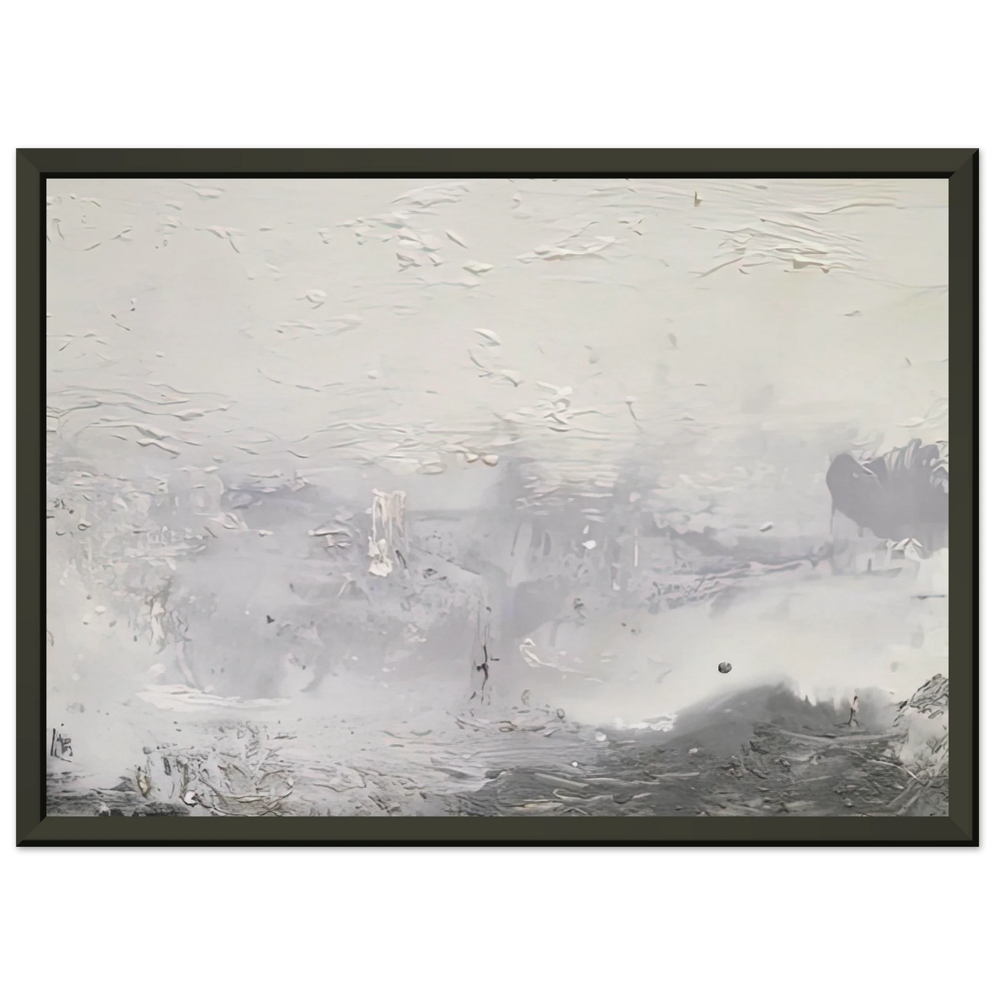 Helen Frankenthaler  Barometer 1992 Framed Art Print  - Aluminum Frame - 40x50 cm / 16x20 inches