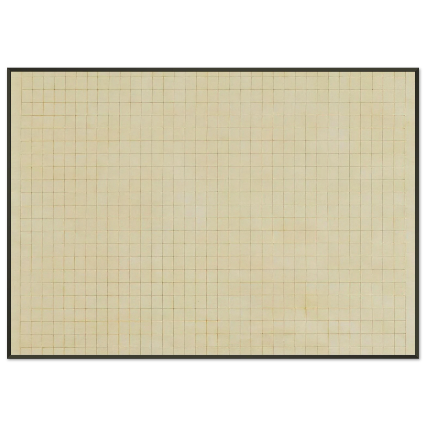Agnes Martin  The Harvest Framed Art Print  - Aluminum Frame - 21x29.7 cm / 8x12"