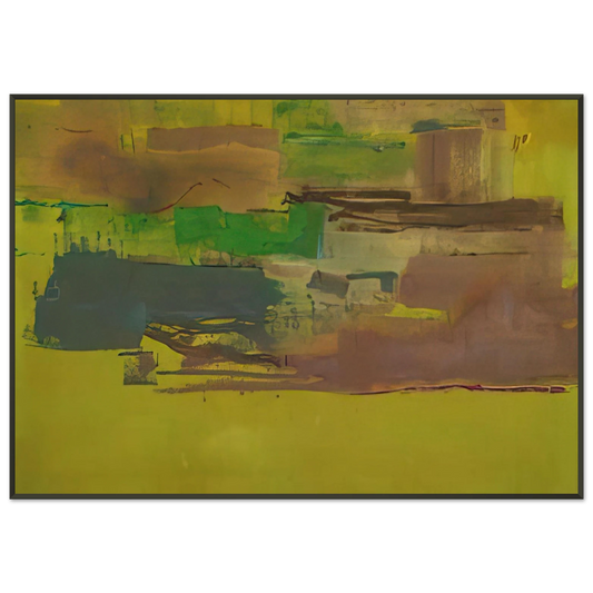 Helen Frankenthaler  August Deep  1978 Framed Art Print  - Aluminum Frame - 21x29.7 cm / 8x12"