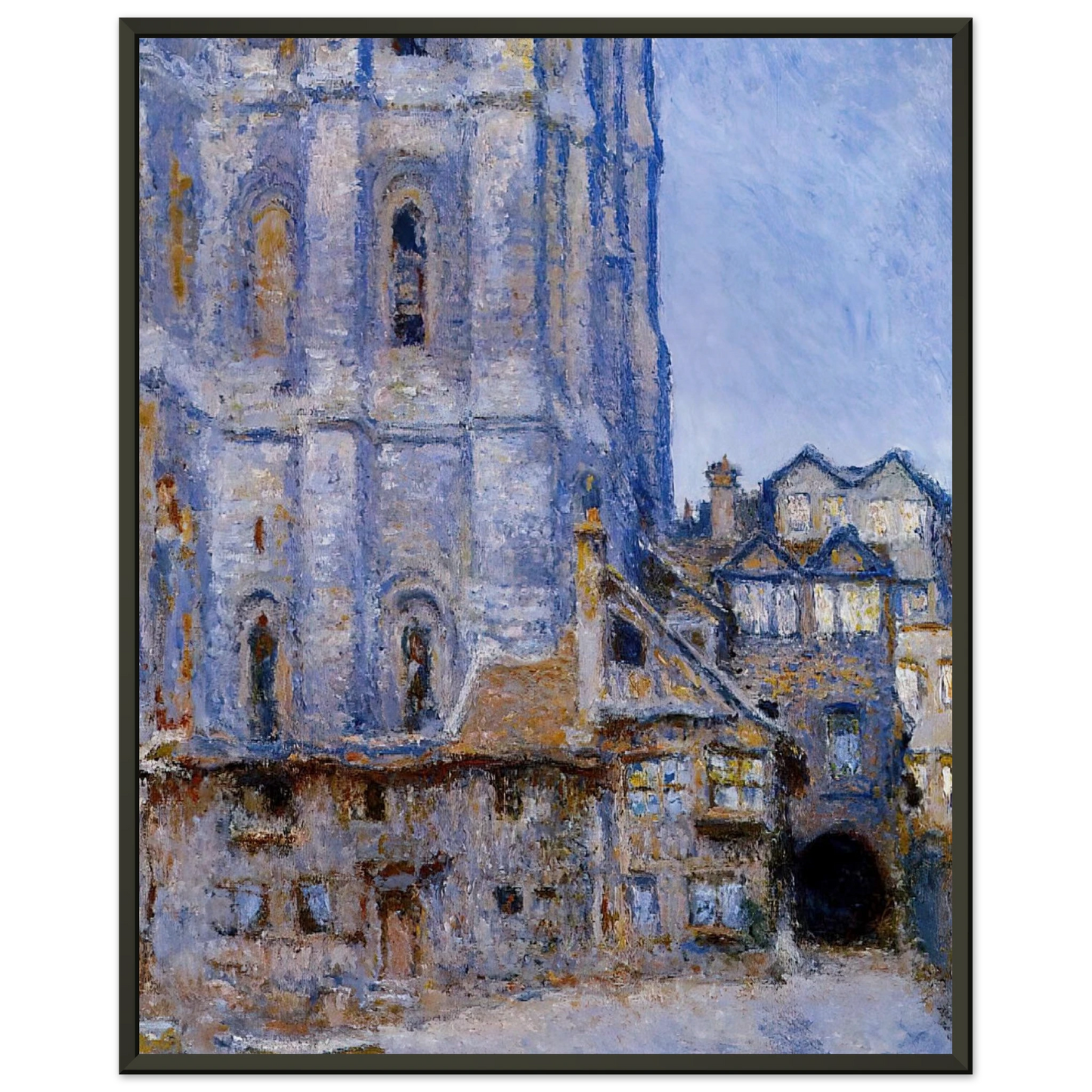 claude monet  The Cour dAlbane Framed Art Print  - Aluminum Frame - 70x100 cm / 28x40 inches