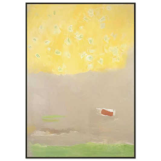 Esteban Vicente  COMPOSITION 1997 Framed Art Print  - Aluminum Frame - 21x29.7 cm / 8x12"