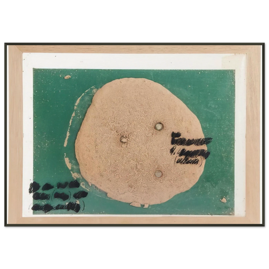 Dieter Roth  Self Portrait D111  1969 Framed Art Print  - Aluminum Frame - 21x29.7 cm / 8x12"