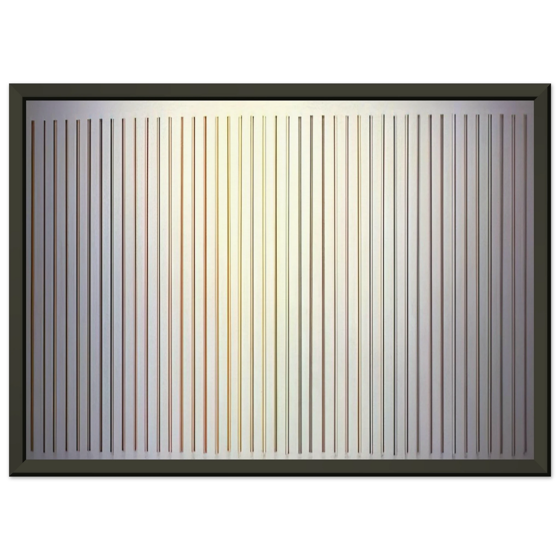 Gene Davis  Color Needles  1984 Framed Art Print  - Aluminum Frame - 70x100 cm / 28x40 inches