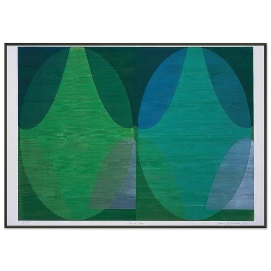 Sam Gilliam  Bowling Framed Art Print  - Aluminum Frame - 21x29.7 cm / 8x12"