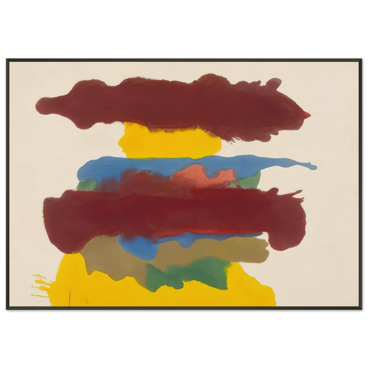 Helen Frankenthaler  Weather Change  1963 Framed Art Print  - Aluminum Frame - 21x29.7 cm / 8x12"