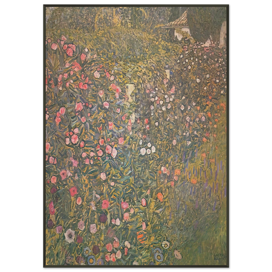 Gustav Klimt  ITALIAN HORTICULTURAL LANDSCAPE Framed Art Print  - Aluminum Frame - 21x29.7 cm / 8x12"