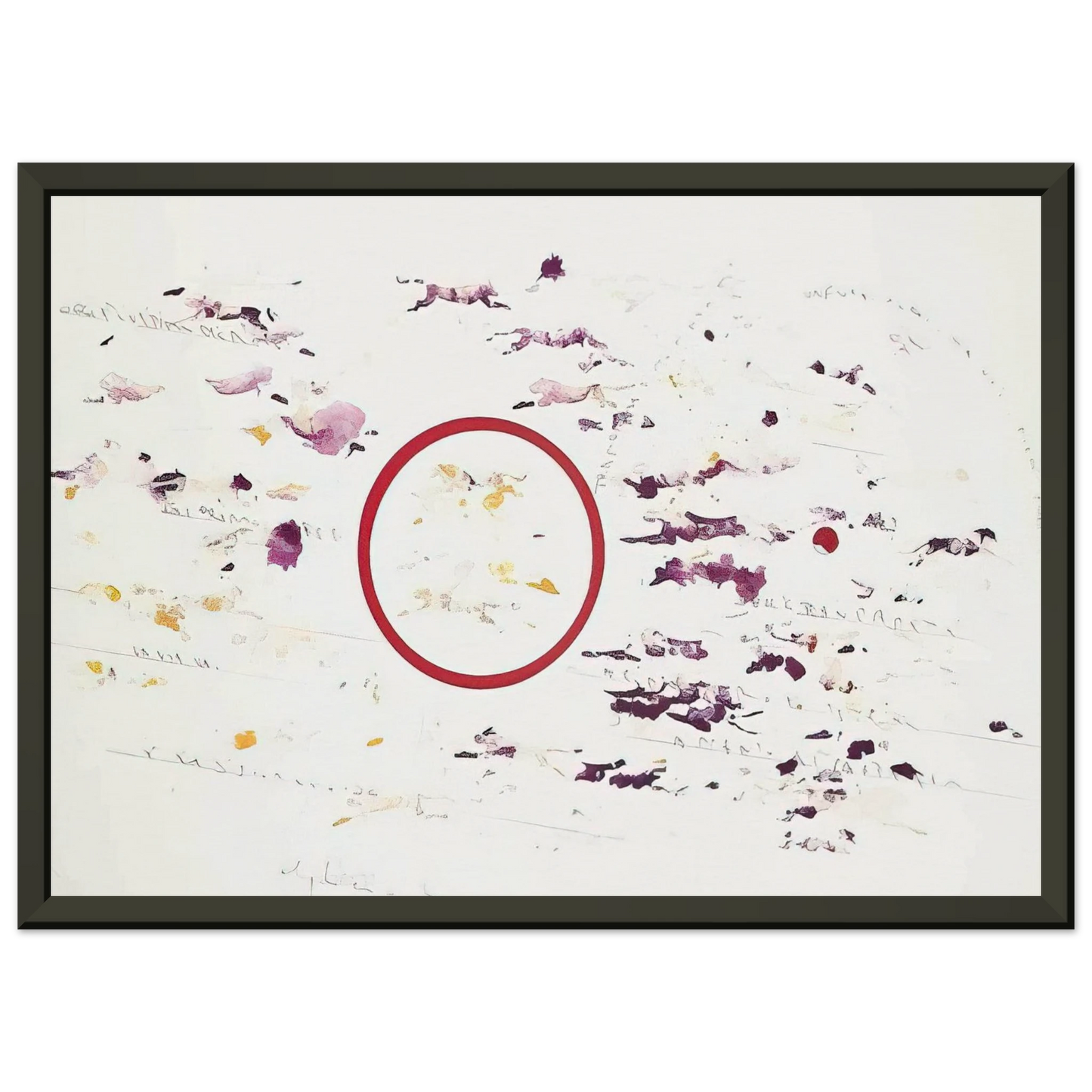 Alighiero Boetti  UNTITLED PANTHERS 1987 Framed Art Print  - Aluminum Frame - 60x80 cm / 24x32 inches