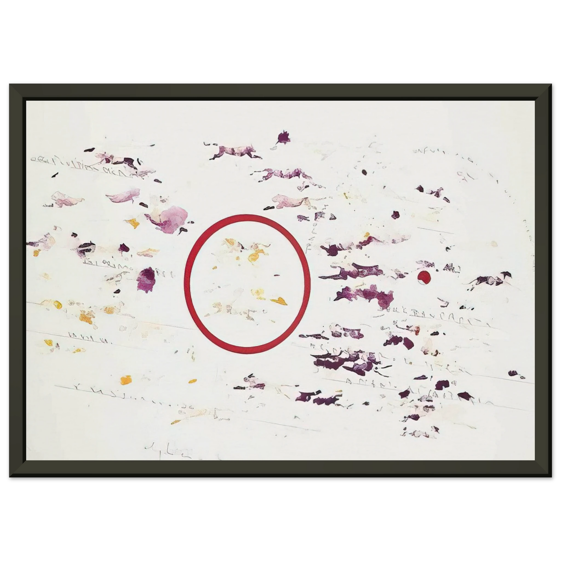 Alighiero Boetti  UNTITLED PANTHERS 1987 Framed Art Print  - Aluminum Frame - 60x80 cm / 24x32 inches