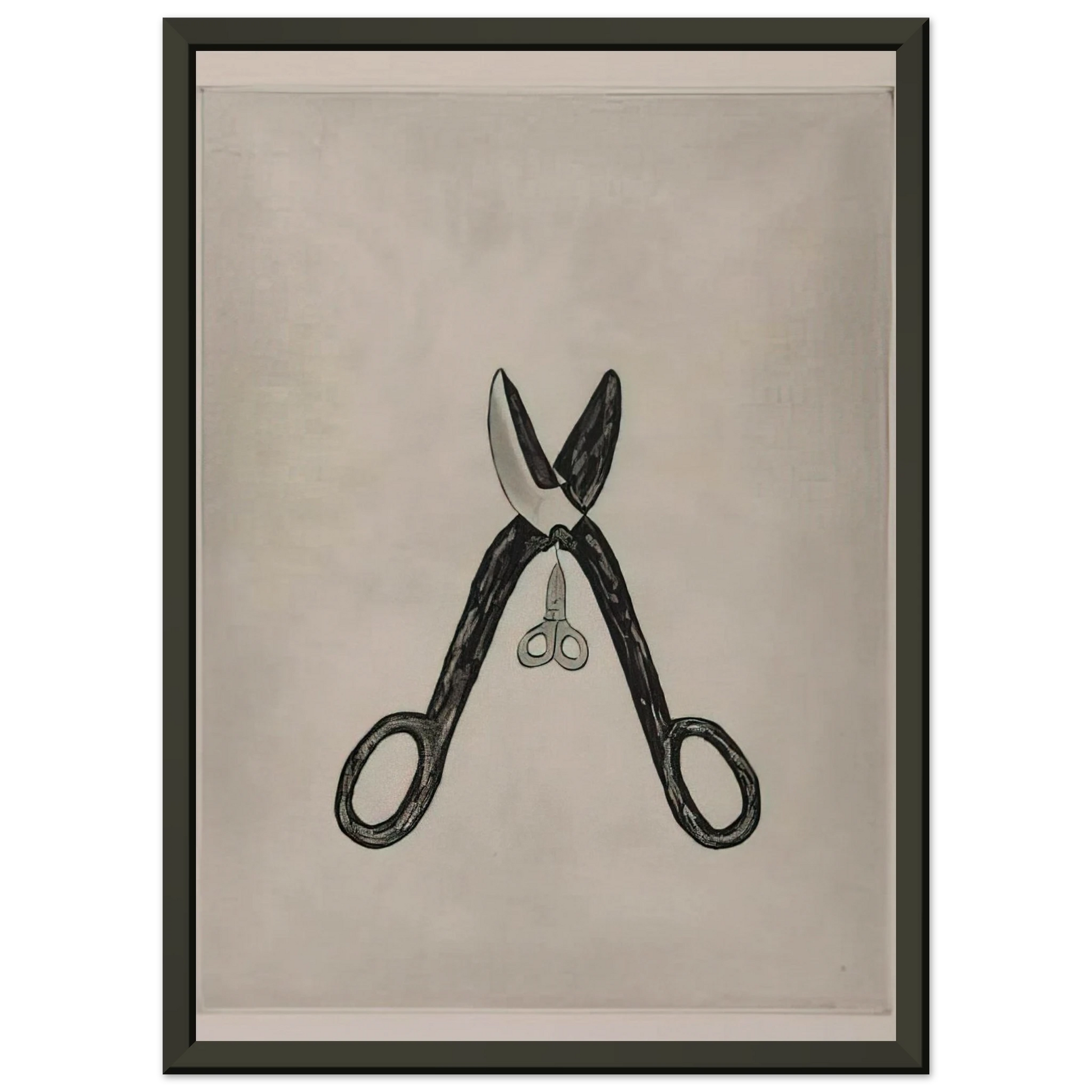 Louise Bourgeois  SCISSORS 1994 Framed Art Print  - Aluminum Frame - 70x100 cm / 28x40 inches