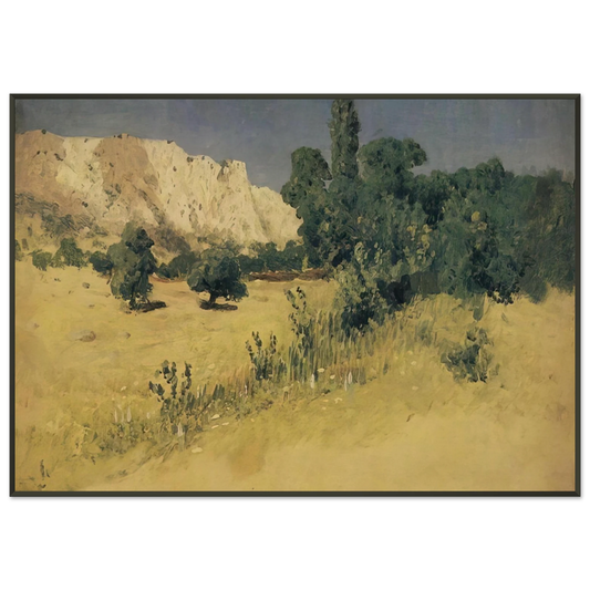 Arkhyp Kuindzhi  Crimea Yayla Framed Art Print  - Aluminum Frame - 21x29.7 cm / 8x12"