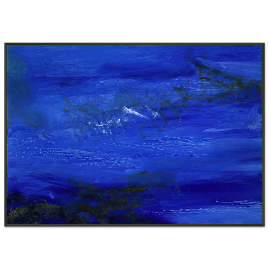 Zao WouKi  25 10 2002 2002 Framed Art Print  - Aluminum Frame - 21x29.7 cm / 8x12"