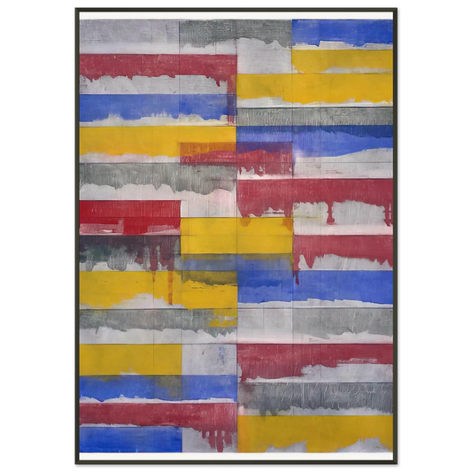 Brice Marden  Window Study 3  1985 Framed Art Print  - Aluminum Frame - 21x29.7 cm / 8x12"