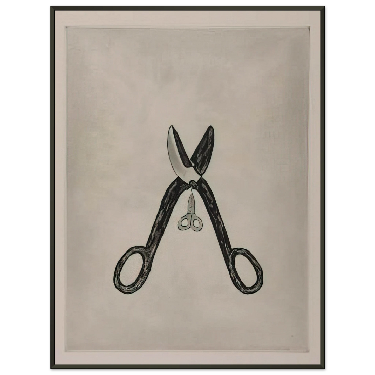 Louise Bourgeois  SCISSORS 1994 Framed Art Print  - Aluminum Frame - 60x80 cm / 24x32 inches