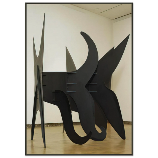 Alexander Calder  THE X AND ITS TAILS 1967 Framed Art Print  - Aluminum Frame - 21x29.7 cm / 8x12"