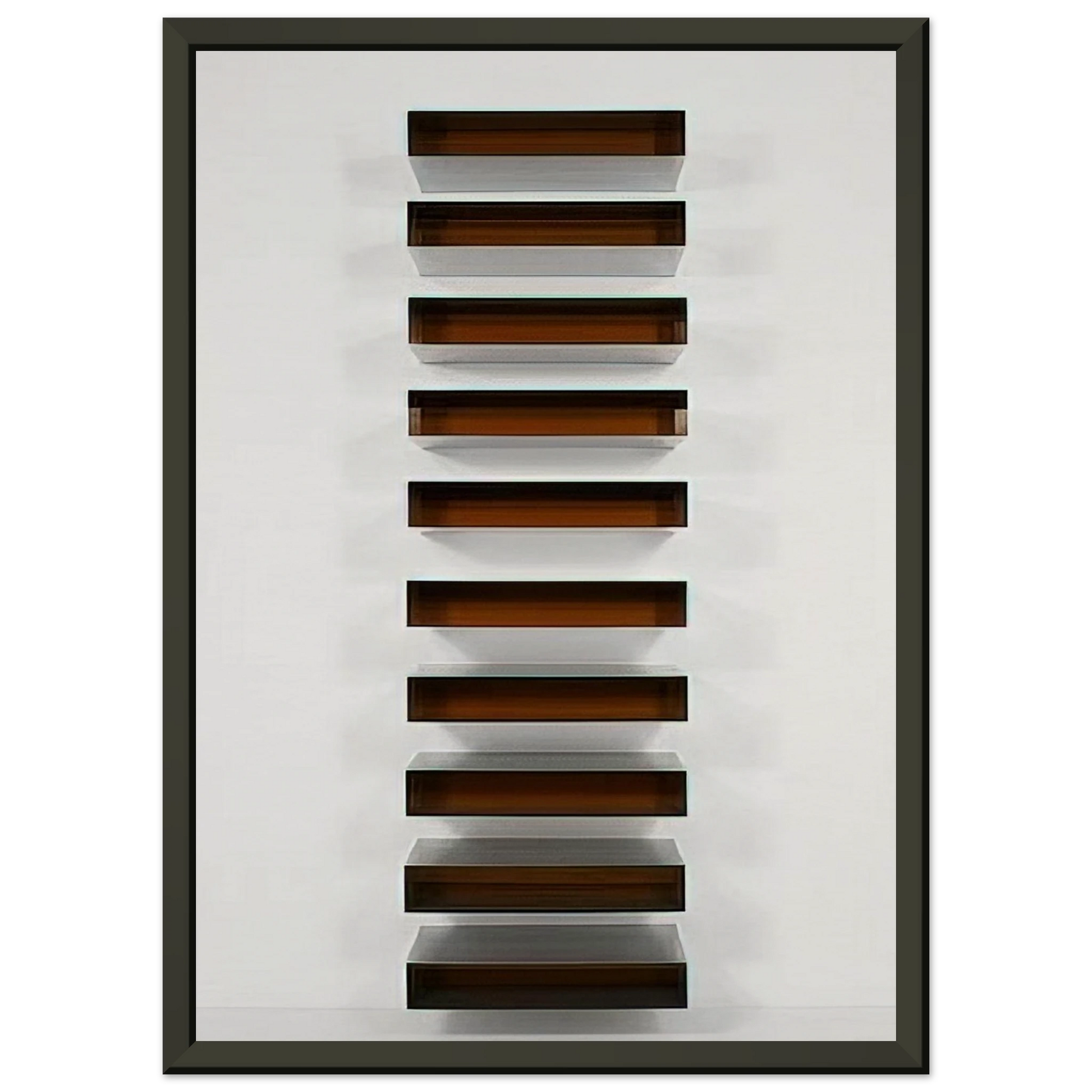 Donald Judd  Untitled  1973 Framed Art Print  - Aluminum Frame - 70x100 cm / 28x40 inches