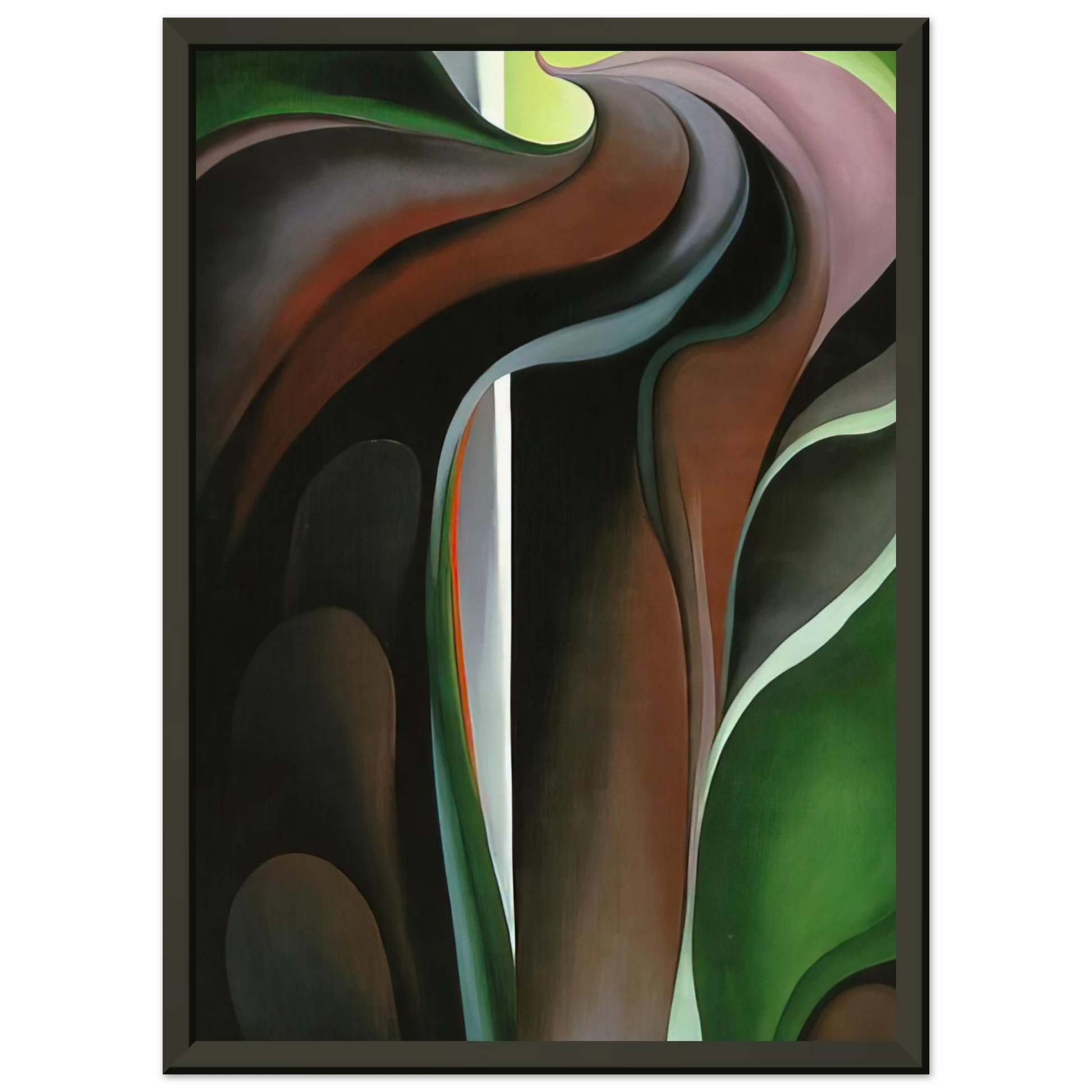Georgia OKeeffe  JackinthePulpit V Framed Art Print  - Aluminum Frame - 60x80 cm / 24x32 inches