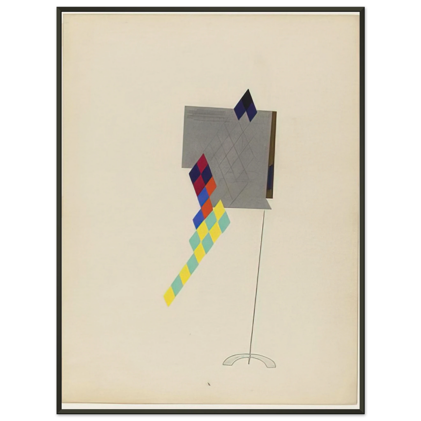 Man Ray  DRAGONFLY FROM THE PORTFOLIO REVOLVING DOORS 1926 Framed Art Print  - Aluminum Frame - 60x80 cm / 24x32 inches