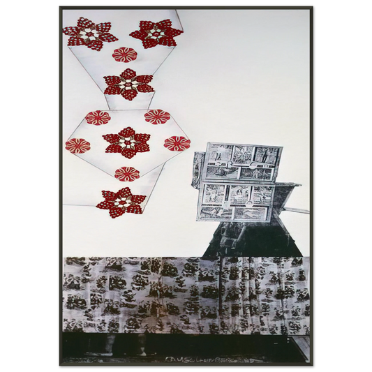 Robert Rauschenberg  PARK ROCI MEXICO 1985 Framed Art Print  - Aluminum Frame - 21x29.7 cm / 8x12"