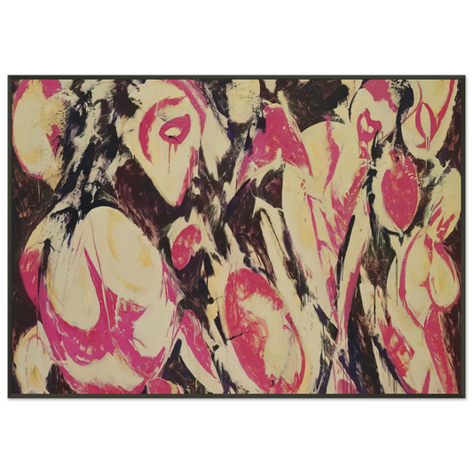 Lee Krasner  Gaea Framed Art Print  - Aluminum Frame - 21x29.7 cm / 8x12"