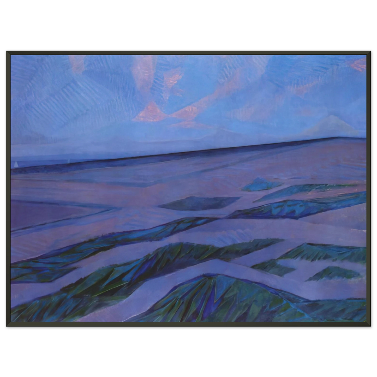 Piet Mondrian  Dune Landscape Framed Art Print  - Aluminum Frame - 60x80 cm / 24x32 inches