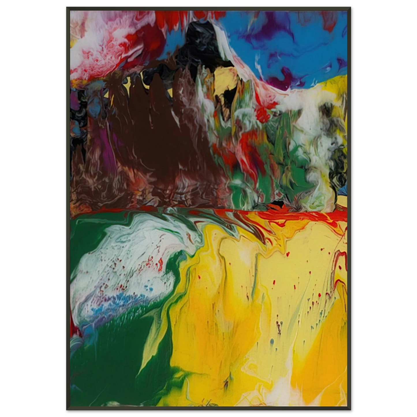 Gerhard Richter  SINDBAD 2008 Framed Art Print  - Aluminum Frame - 21x29.7 cm / 8x12"