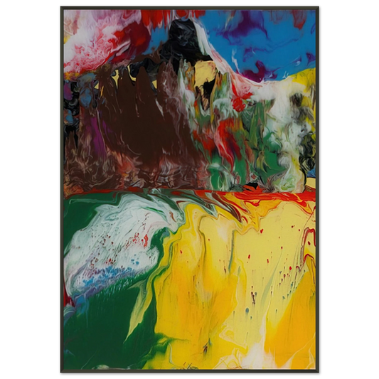 Gerhard Richter  SINDBAD 2008 Framed Art Print  - Aluminum Frame - 21x29.7 cm / 8x12"