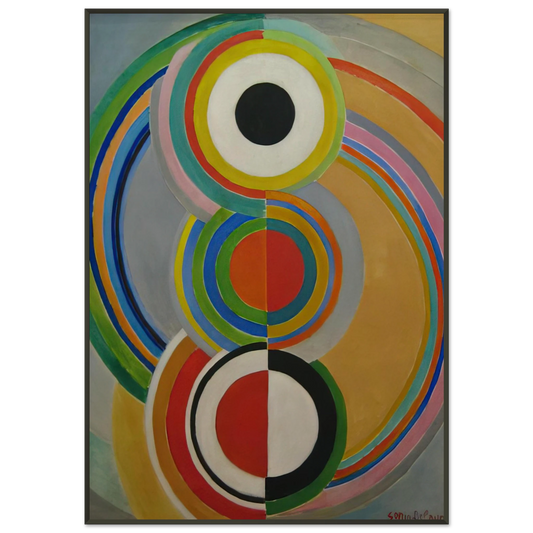 Sonia Delaunay  RYTHME 1 Framed Art Print  - Aluminum Frame - 21x29.7 cm / 8x12"