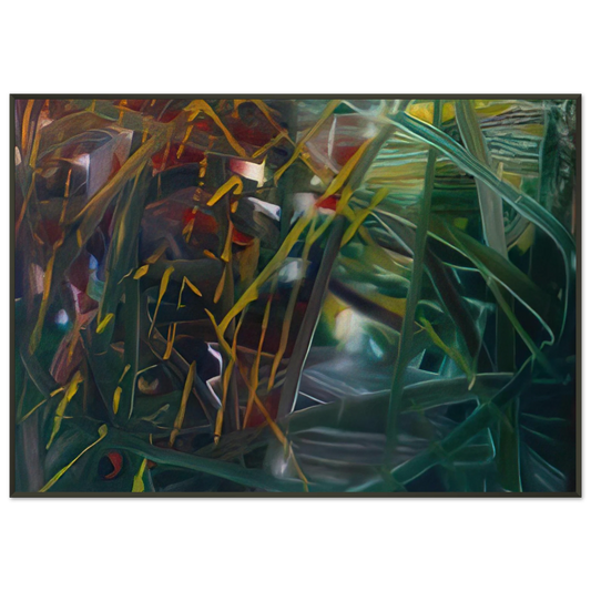 Gerhard Richter  ABSTRACT PAINTING NO 439 Framed Art Print  - Aluminum Frame - 21x29.7 cm / 8x12"