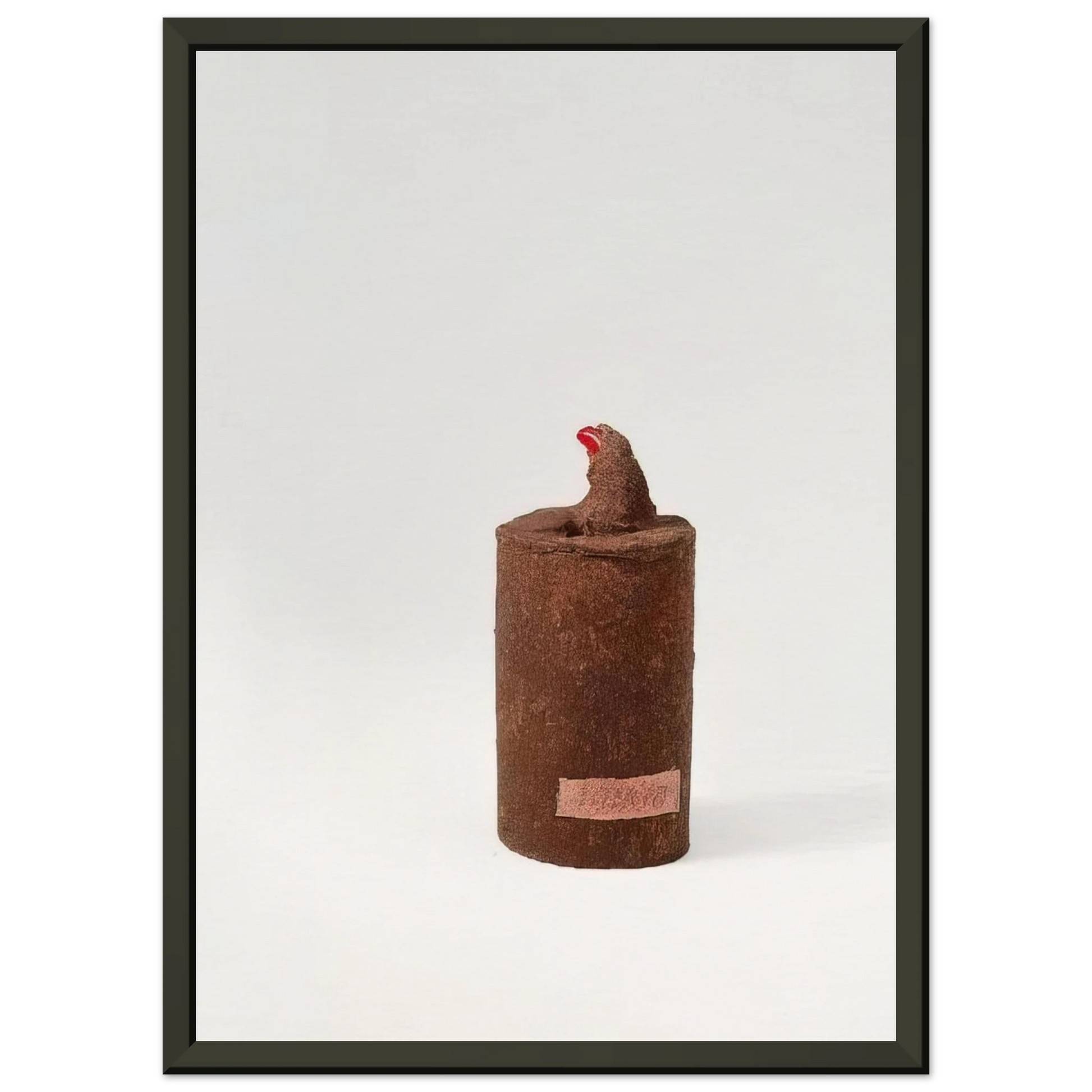 Dieter Roth  Tall Garden Gnome  1969 Framed Art Print  - Aluminum Frame - 40x50 cm / 16x20 inches