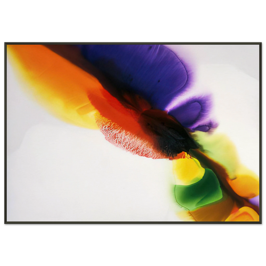 Paul Jenkins  Phenomena Tibetan Flange Framed Art Print  - Aluminum Frame - 21x29.7 cm / 8x12"