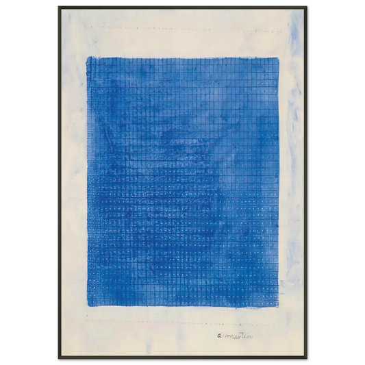 Agnes Martin  Stars Framed Art Print  - Aluminum Frame - 21x29.7 cm / 8x12"