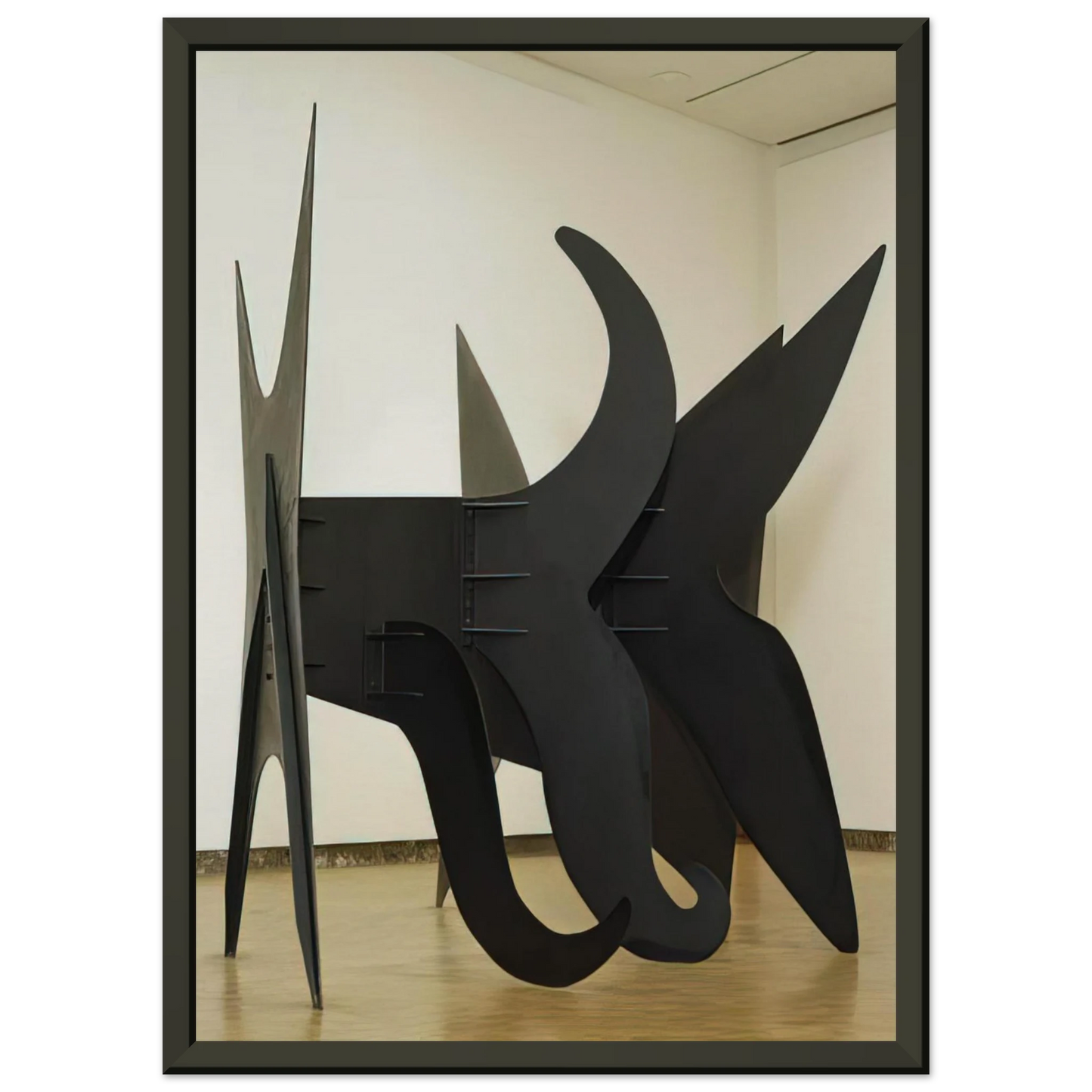 Alexander Calder  THE X AND ITS TAILS 1967 Framed Art Print  - Aluminum Frame - 60x80 cm / 24x32 inches
