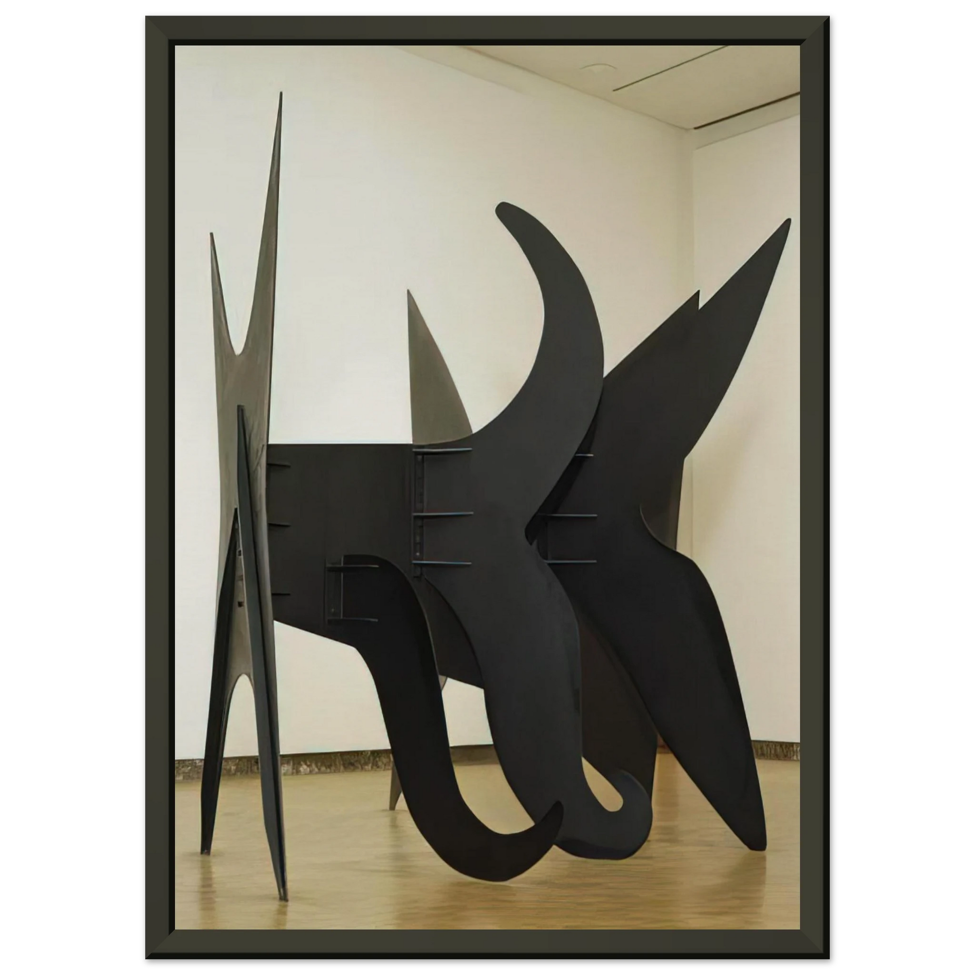 Alexander Calder  THE X AND ITS TAILS 1967 Framed Art Print  - Aluminum Frame - 60x80 cm / 24x32 inches
