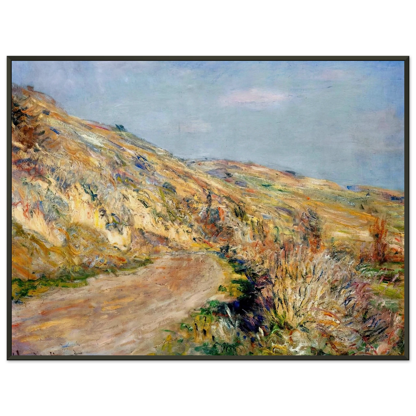 claude monet  The Road to Giverny Framed Art Print  - Aluminum Frame - 40x50 cm / 16x20 inches