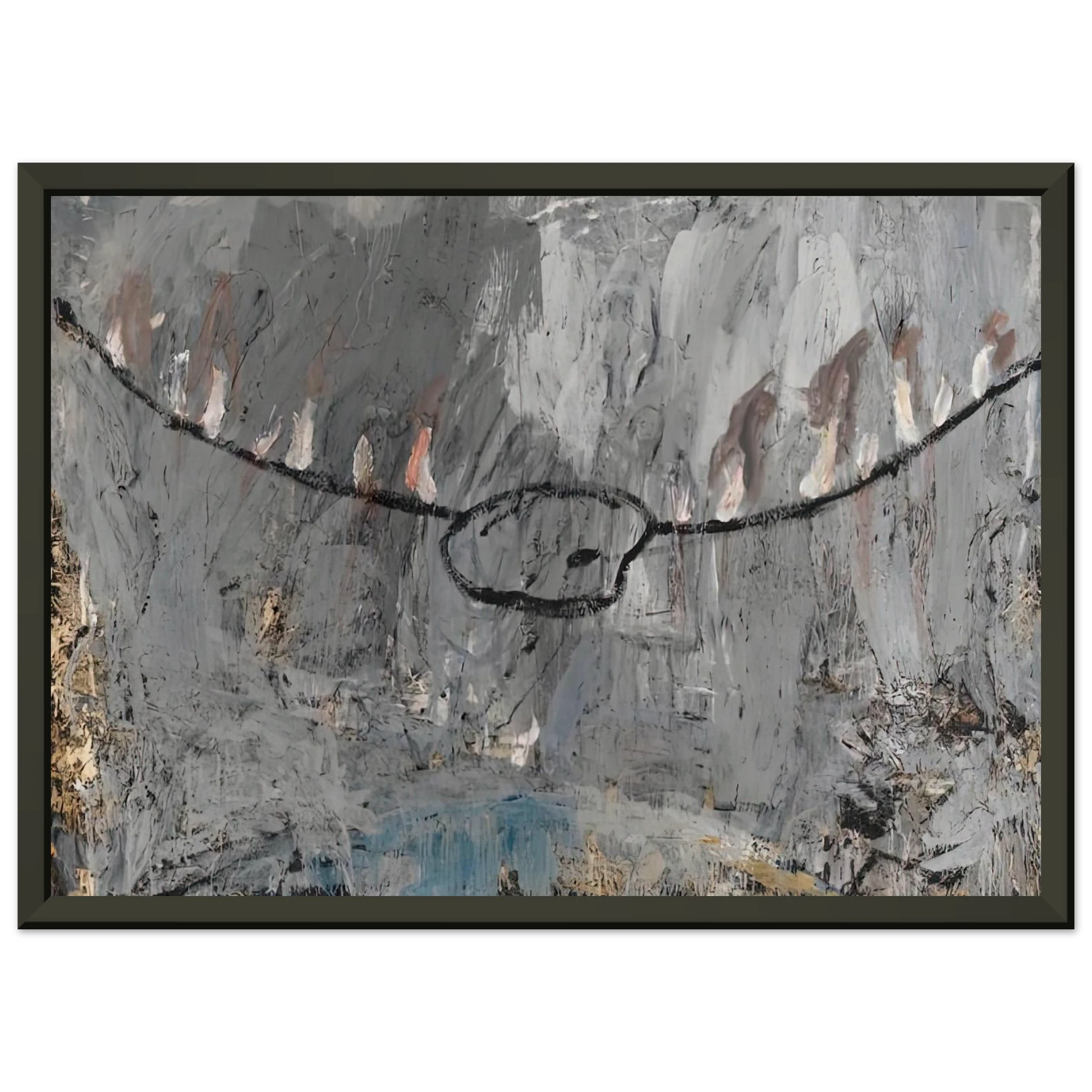 Anselm Kiefer  PALETTE 1981 Framed Art Print  - Aluminum Frame - 40x50 cm / 16x20 inches