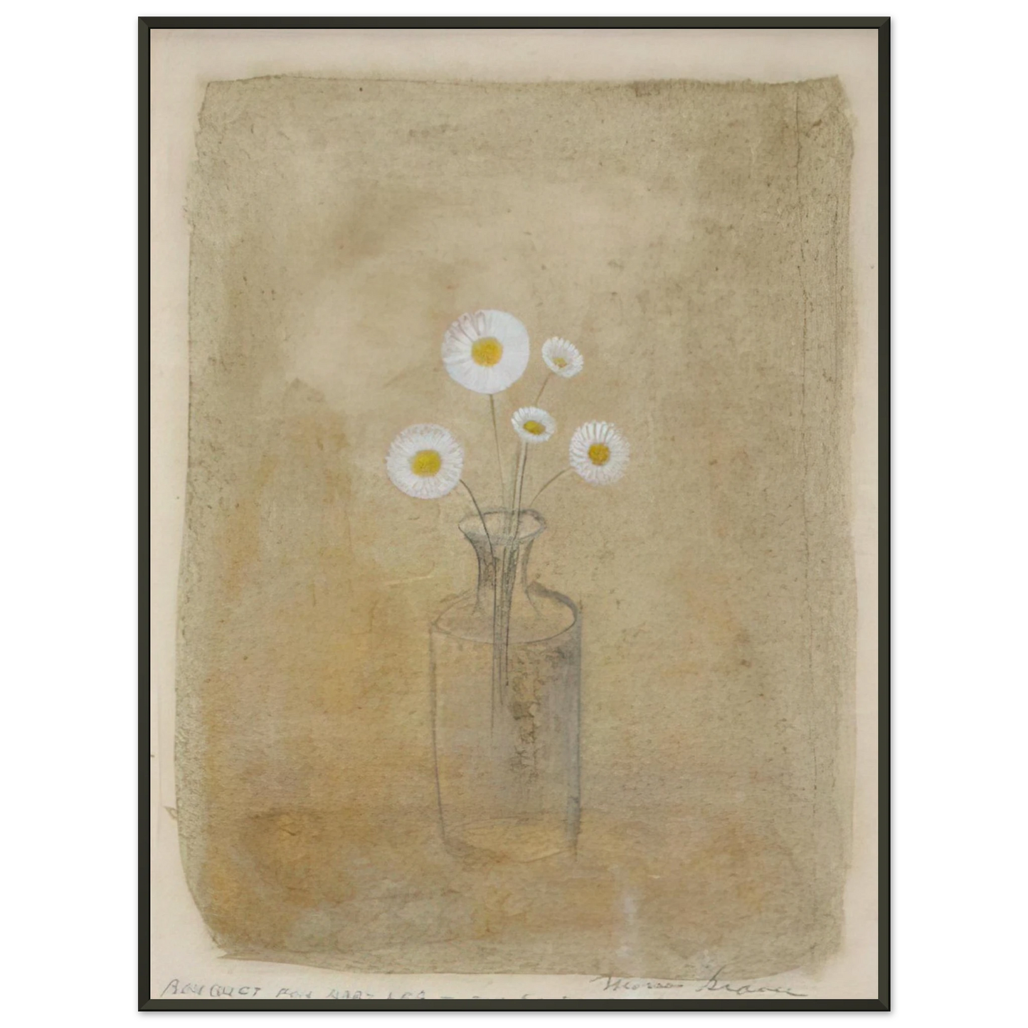 Morris Graves  Bouquet for Mary Lea  1957 Framed Art Print  - Aluminum Frame - 60x80 cm / 24x32 inches