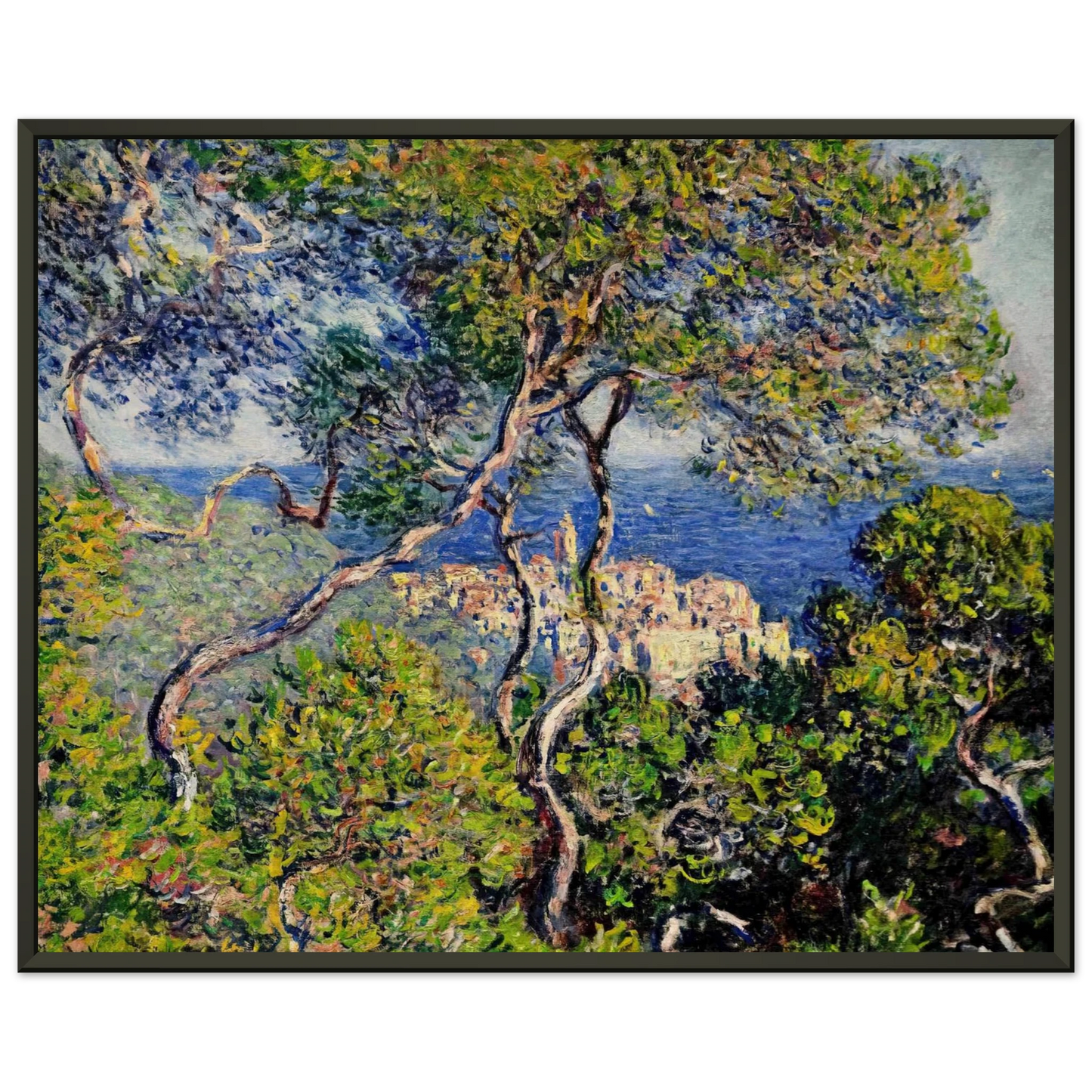 claude monet  Bordighera Framed Art Print  - Aluminum Frame - 70x100 cm / 28x40 inches