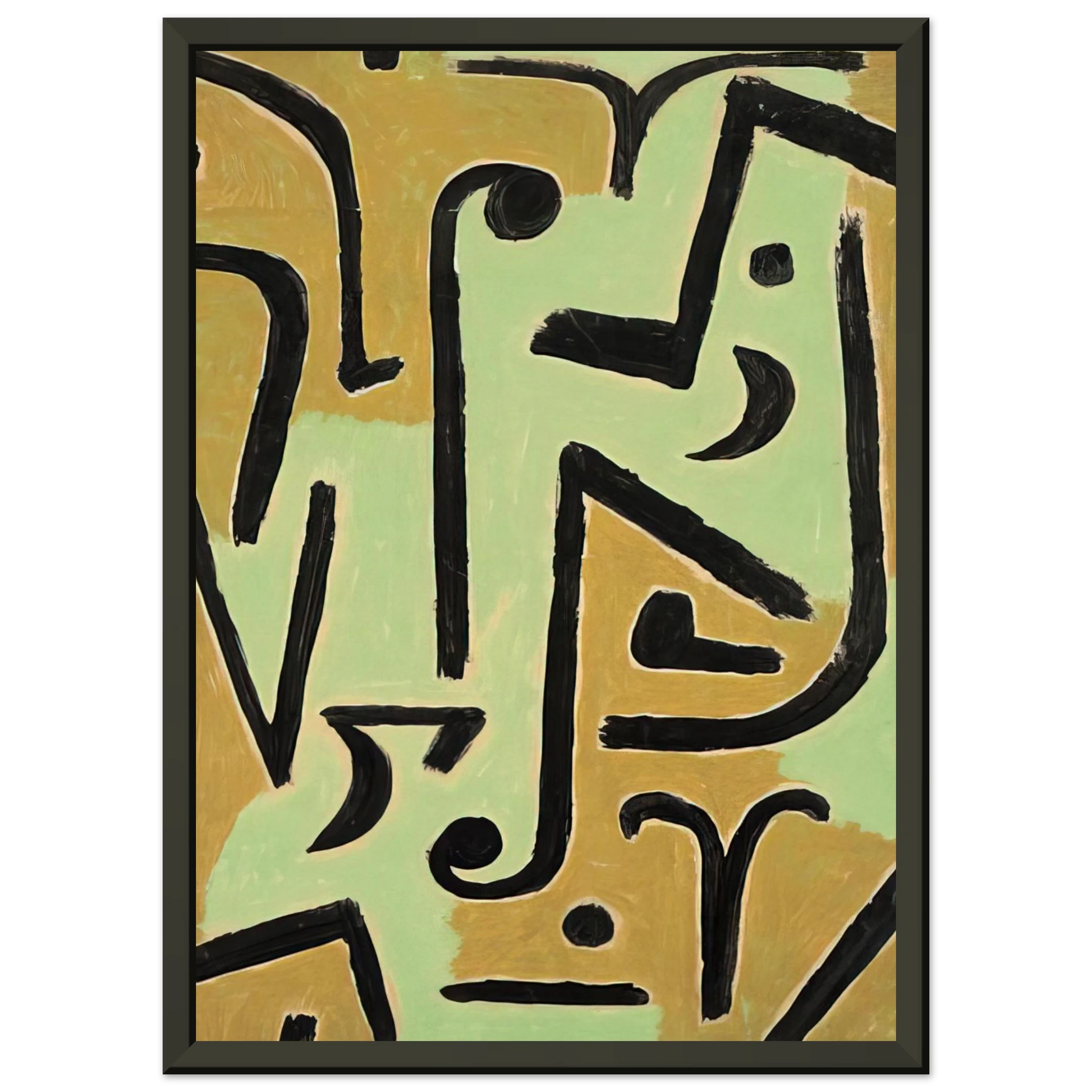Paul Klee  HALME 1940 Framed Art Print  - Aluminum Frame - 70x100 cm / 28x40 inches