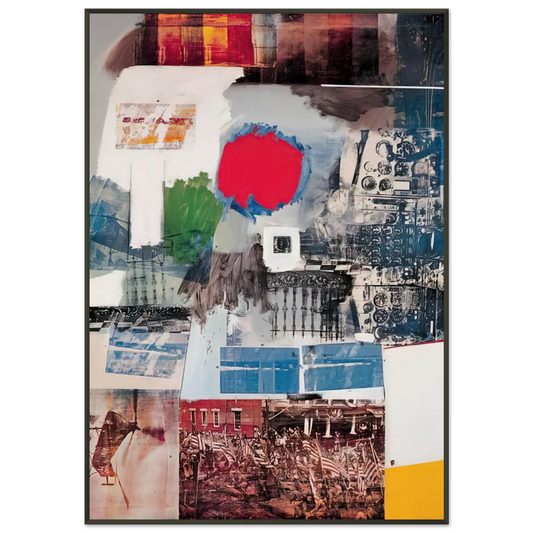 Robert Rauschenberg  ARCHIVE 1963 Framed Art Print  - Aluminum Frame - 21x29.7 cm / 8x12"